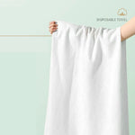 serviette bain jetable coton blanc moderne rapide absorption 70x140cm usage unique voyage toilette