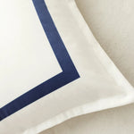 coussins velours imprimés géométriques carrés noir bleu bord simple minimaliste 40x40cm 45x45cm