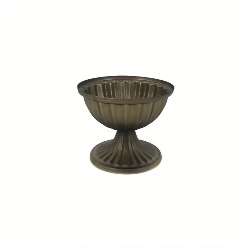 support fleurs bougie or argent blanc rayures verticales classique deco maison