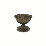 support fleurs bougie or argent blanc rayures verticales classique deco maison