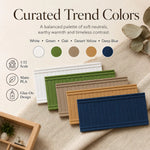 panneaux parement blanc vert chêne jaune bleu adhésif maison poupée texture mat moderne minimaliste