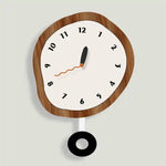 horloge murale moderne dessin animé minimaliste aiguille acrylique opaque salon