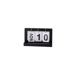 calendriers miniatures miroir rotatif noir bois clair figurines sculpture décoratif anneaux métalliques éléments décoration