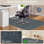 tapis sol antidérapant adhésif gris moderne protection sol PVC polyester pile coupée