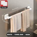 porte serviettes mural adhésif blanc gris noir texture métallique moderne minimaliste serviettes sabots 30cm