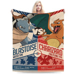 couverture polaire enfant motif pokemon animaux mignons chaude douce canapé lit chambre maison voyage
