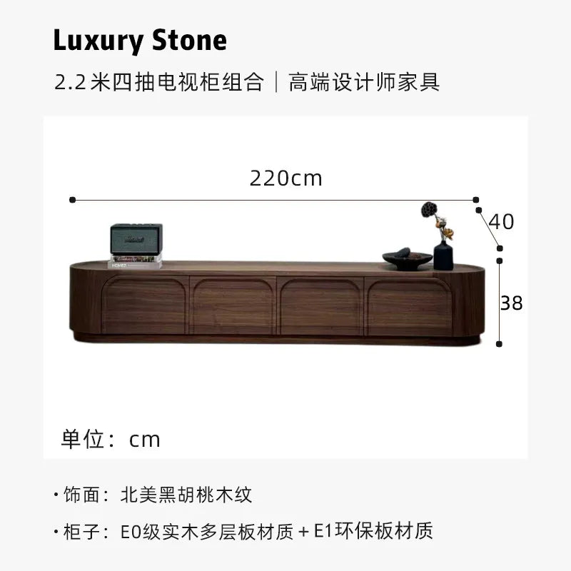 table basse moderne minimaliste bois massif marron foncé salon décoration artistique