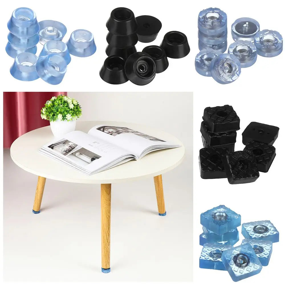 pieds meubles moderne noir bleu translucide carreaux texture pvc occlusifs non bruit antidérapants 7mm