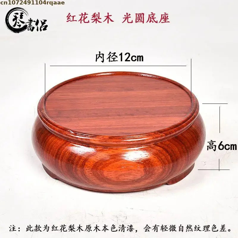 cendrier bois rouge brillant classique maison décorationateau thé vases plantes