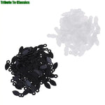 supports photo feuille stylisée classiques noirs blancs 100 pièces