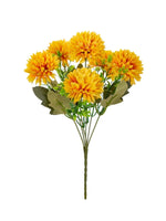décoration intérieure bouquet fleurs artificielles gerbera modernes pompons couleur rouge blanc jaune minimaliste