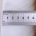 tapis fourrure synthétique moderne blanc rose doux salon chambre decoration 100cm 120cm