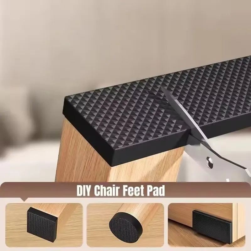 protections antidérapantes adhésives pieds meubles noires texturées triangles minimaliste chaises tables utilitaires