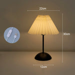 lampe semi circulaire plissée moderne blanc noir ambiance douce(toucher interrupteur)