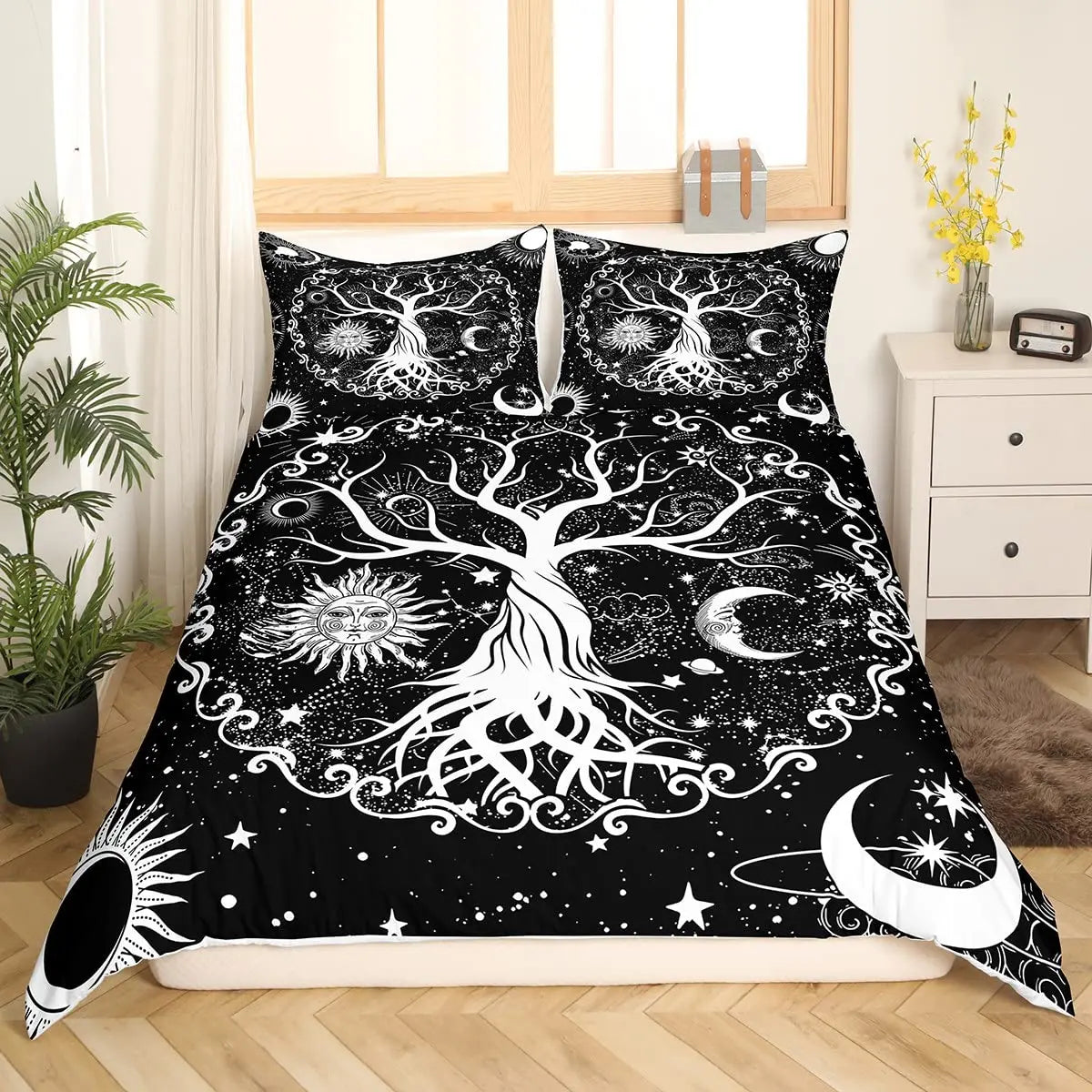 Housse de couette personnalisable avec impression galaxie