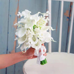 bouquet artificiel violet noir blanc moderne élégant mariage décoration vase calla fleurs blanches
