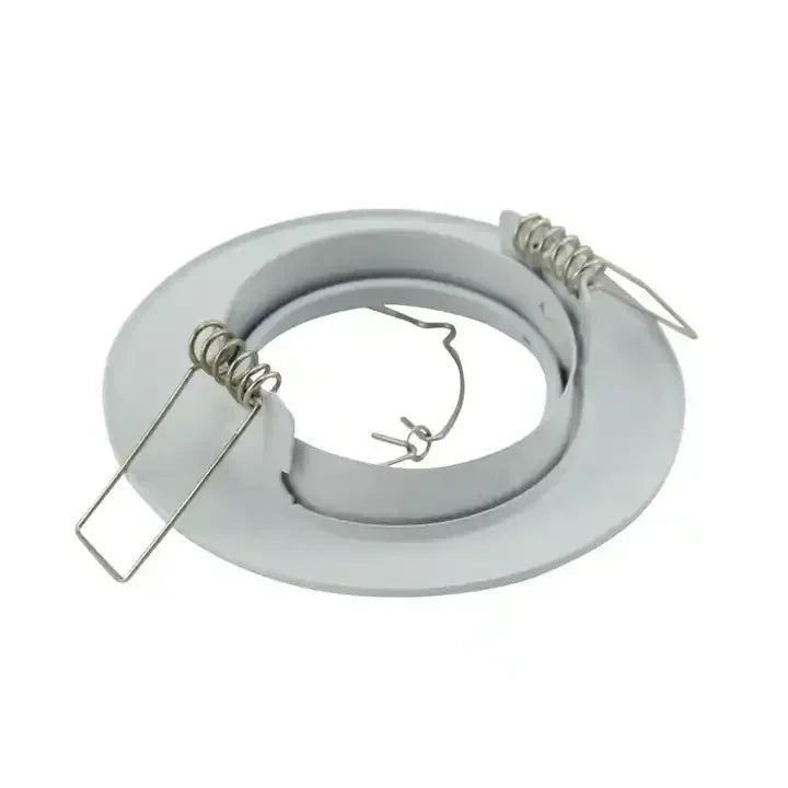 projecteur led spot noir blanc moderne clips métalliques facile entrée lumière ronde adjustableintérieur