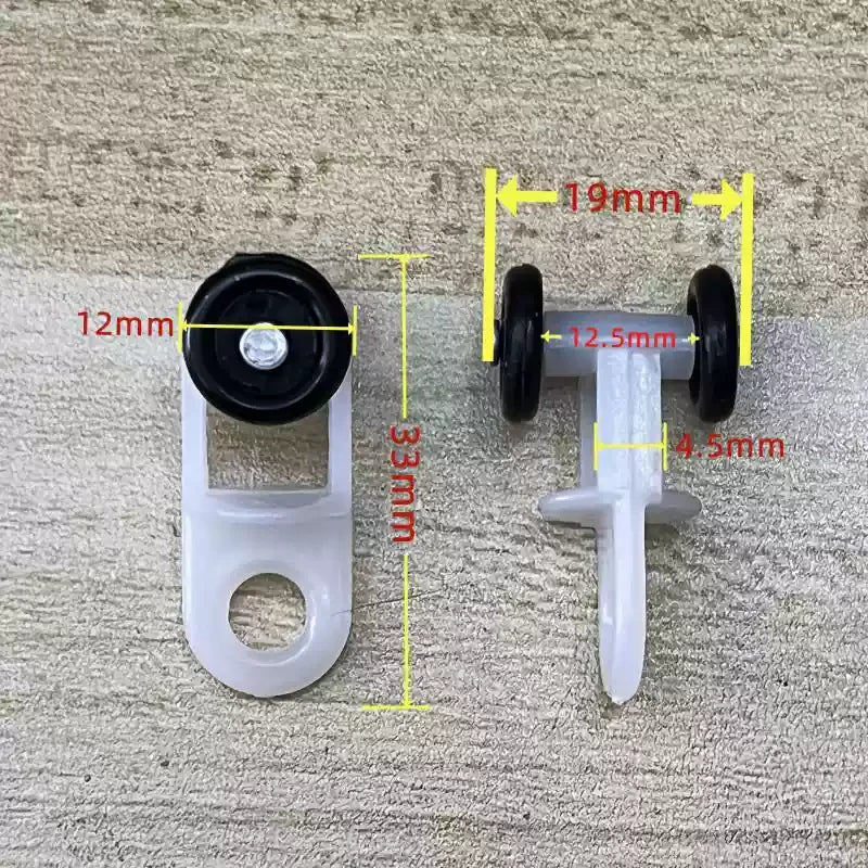 anneau métallique rondelle plastique clips rideau blanc noir rail rideau