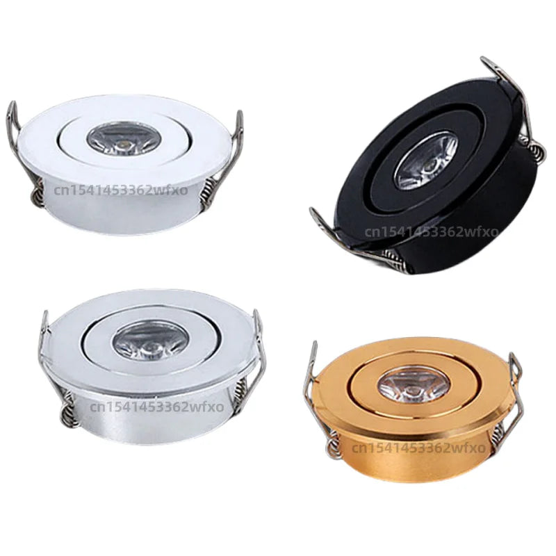 spot led encastrable moderne anti éblouissement aluminium rond petit plafonnier intérieur blanc noir doré