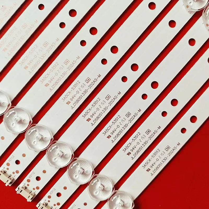 bande led rétro éclairage blanc clips fixation 535 mm 3v modernes