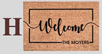 tapis d'entrée personnalisable marron clair texture noix coco antidérapant moderneextérieur chambre