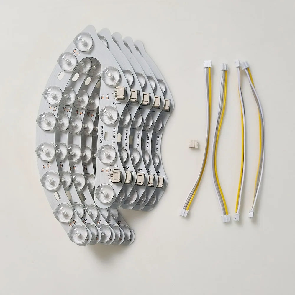 bande led flexible blanc moderne connecteurs souder 12w 9w 24.5cm 10cm