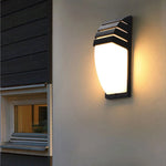 applique murale moderne led noir blanc rayures horizontales ip65 e27 12w 249lm 265v