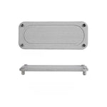 support mural moderne gris clair fixations vis crochets 25cm 28cm