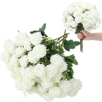 décoration mariage fleurs artificielles soie bouquet table intérieur centre decoration bleu rose blanc vert