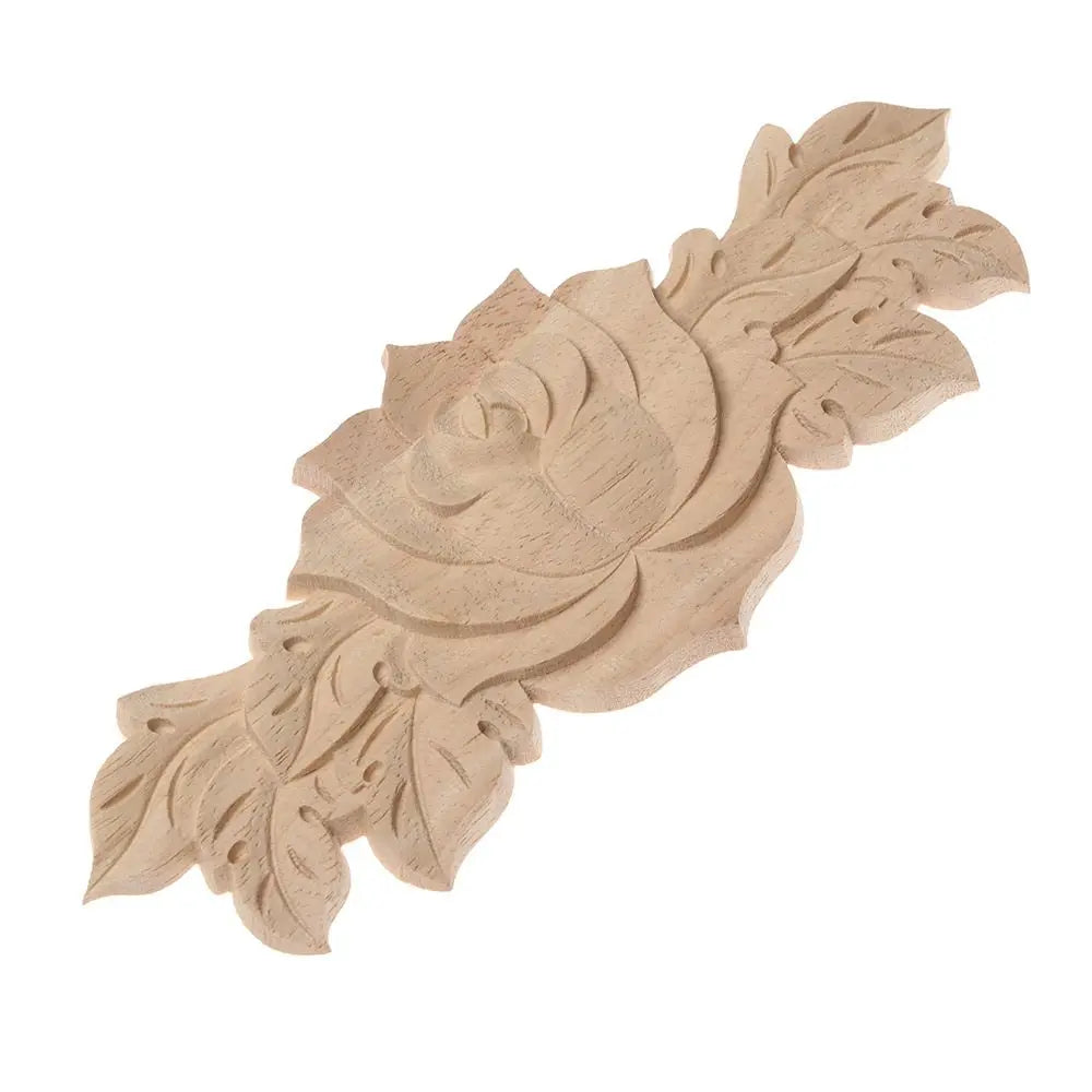 appliques murales bois sculptées fleurs détaillées artisanal baroque naturel moderne
