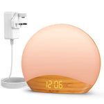 lampe ambiance graduel lever soleil affichage numerique son apaisant controle luminosite snooze stereo 5w