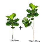 Plante artificielle ficus grande feuilles vert moderne décoration extérieure intérieure 100cm 150cm