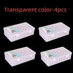 boîtes rangement fil transparentes pratiques modernes poignées bobines couleurs diverse outils couture broderie