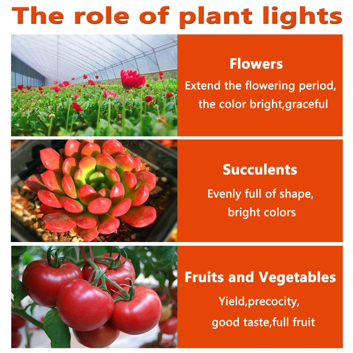 ampoule led 10w 20w 30w 50w blanc orange moderne croissance plantes 380 840nm 120deg
