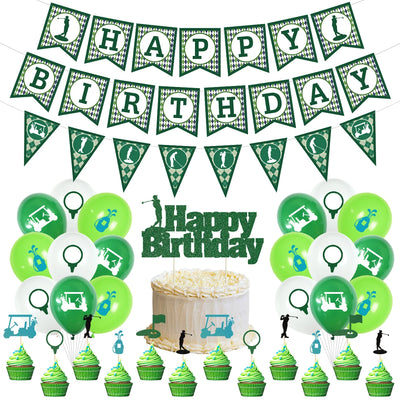 Kit décoration anniversaire homme adulte thème golf sport complet