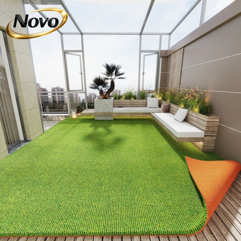 tapis gazon artificiel vert orange moderne imperméable résistant salon chambre salle bain