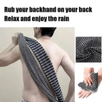 gant bain noir maille fine moderne nettoyage corps antibactérien éponge polyester usage multiple soins