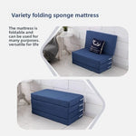 matelas pliant portable éponge tapis couchage sol noir moderne fonctionnel