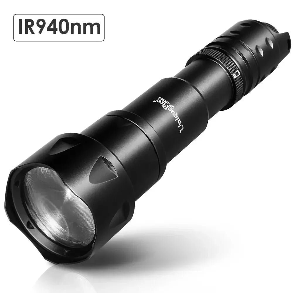 torche noire led rechargeable zoom vision nocturne 5w 940nm 850nm usb
