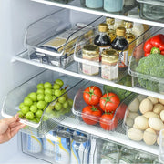 boîtes rangement réfrigérateur transparentes organisateur fruits légumes moderne minimaliste