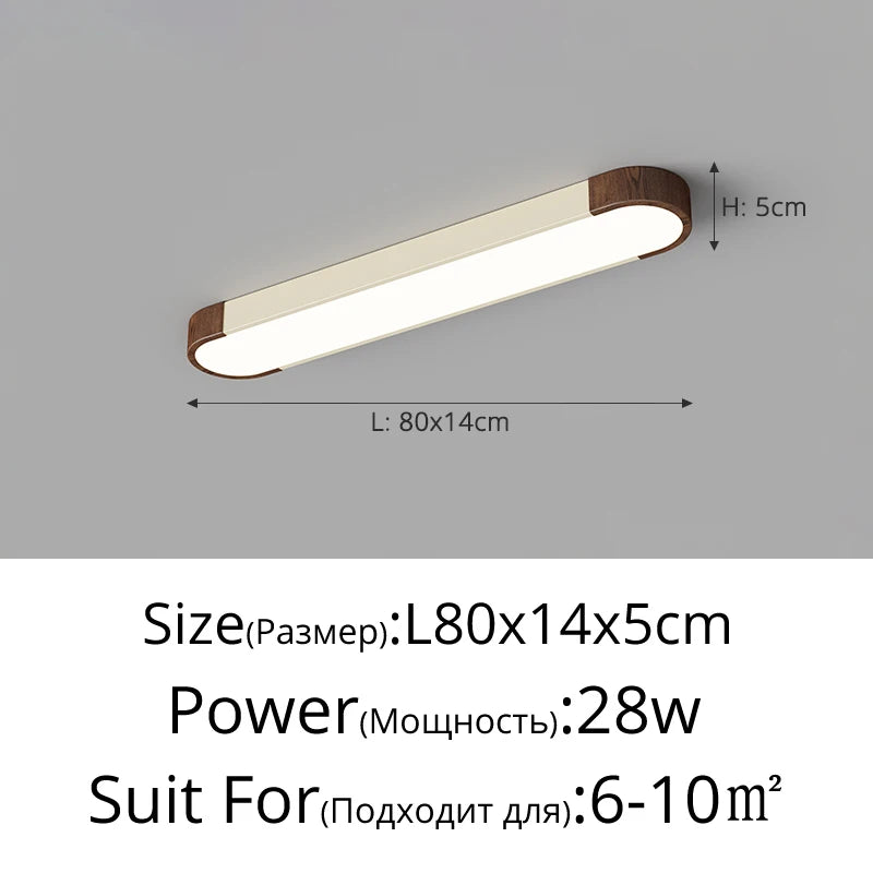 plafonnier led moderne noir bois naturel contemporain autonome flux lumineux variable certifié ccc