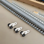 clips fixation blanc noir gliders modernes transparents rideaux rouleaux rail plastique gọn gọn