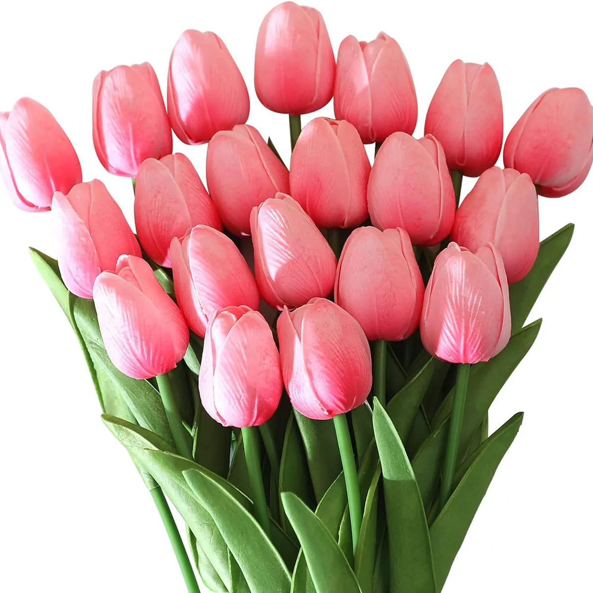 décoration extérieure moderne bouquet tulipes artificielles couleurs variées minimaliste maison jardin