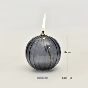 bougies moderne gris foncé rayures support verre intérieur décoration maison grande bougie chauffe plat