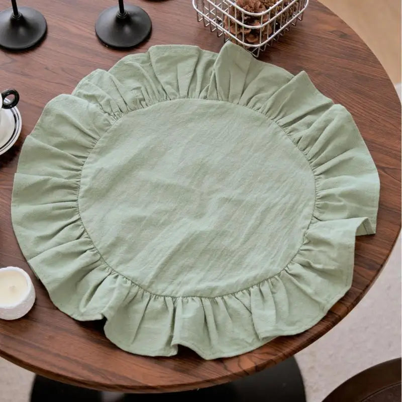 serviettes table classiques vert pastel rose bleu beige douces