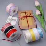 rubans satinés 3mm rouge blanc rose violet noir vert jaune bleu clair classiques opaques