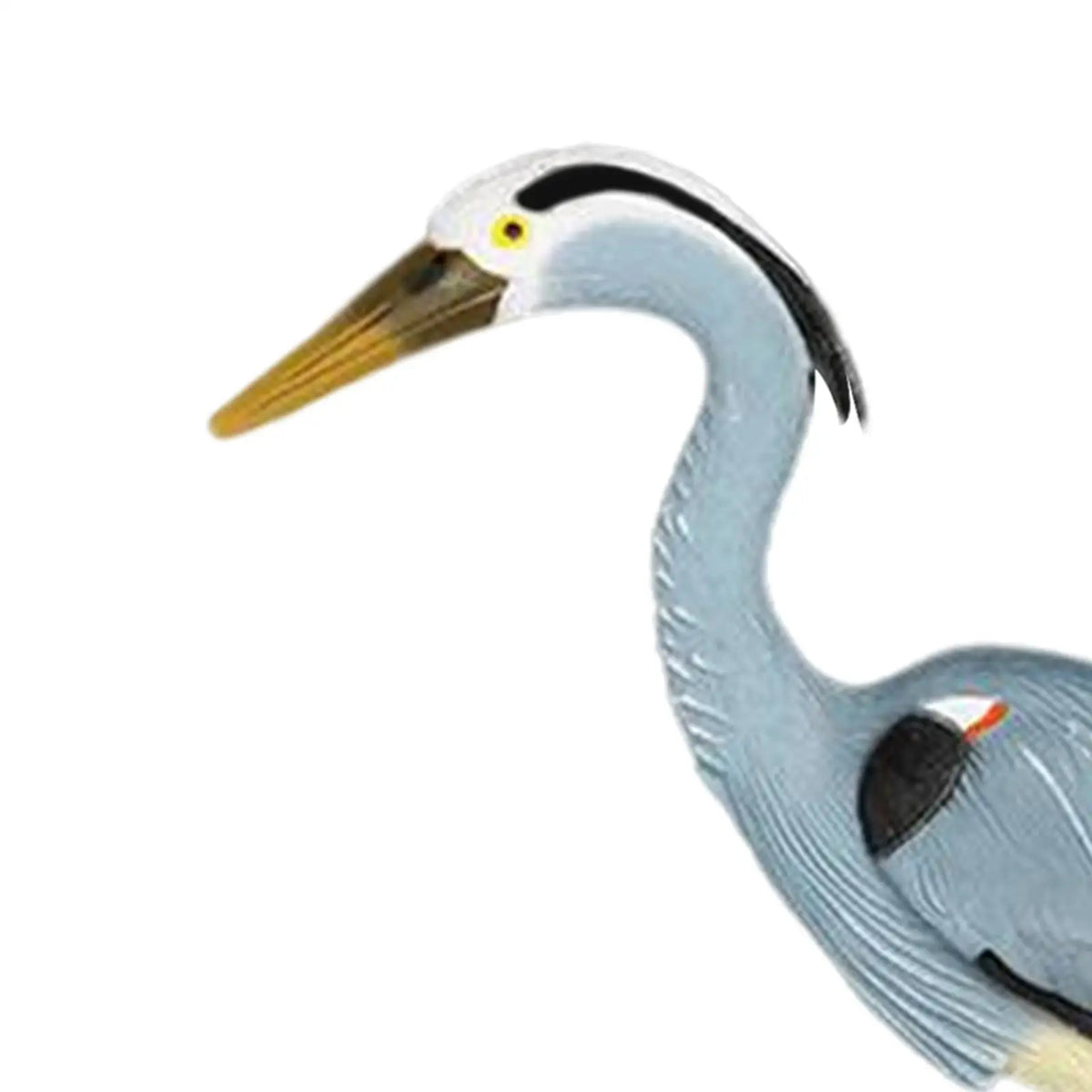 statue heron gris oiseau blanc deco jardin piscine patio exterieur ornement animal réaliste