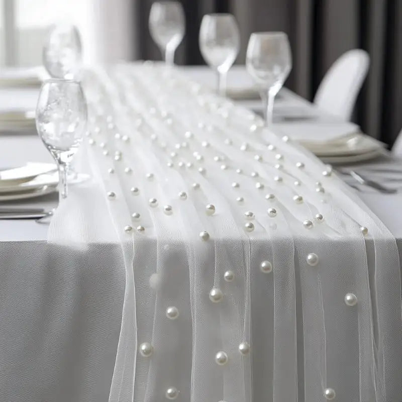 serviette table rose clair blanc jaune blanches translucide élégante réutilisable mariage fête hôtelextérieur