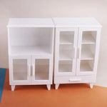 accessoires poupée ensemble meubles cuisine miniature blanc moderne résine