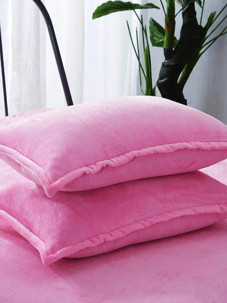 taies d'oreiller velours violet marron bleu rose gris 300 fils 48x74cm moderne respectueux environnement